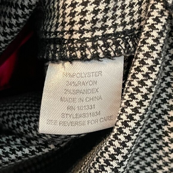 Y2K Charlotte Russe Women Dark Goth Coquette Micro Houndstooth Pencil Skirt 8 - Picture 12 of 13